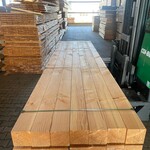 Ca. 14x Douglas Balken Geschaafd, 140x140mm, lengte 500cm